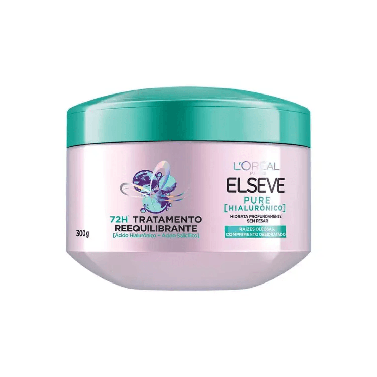 Creme para Tratamento Reequilibrante Elseve Pure Hialurônico 300g - Imagem 1